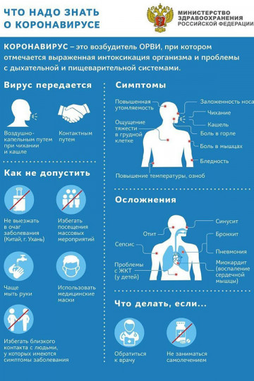 Коронавирус: официальная информация